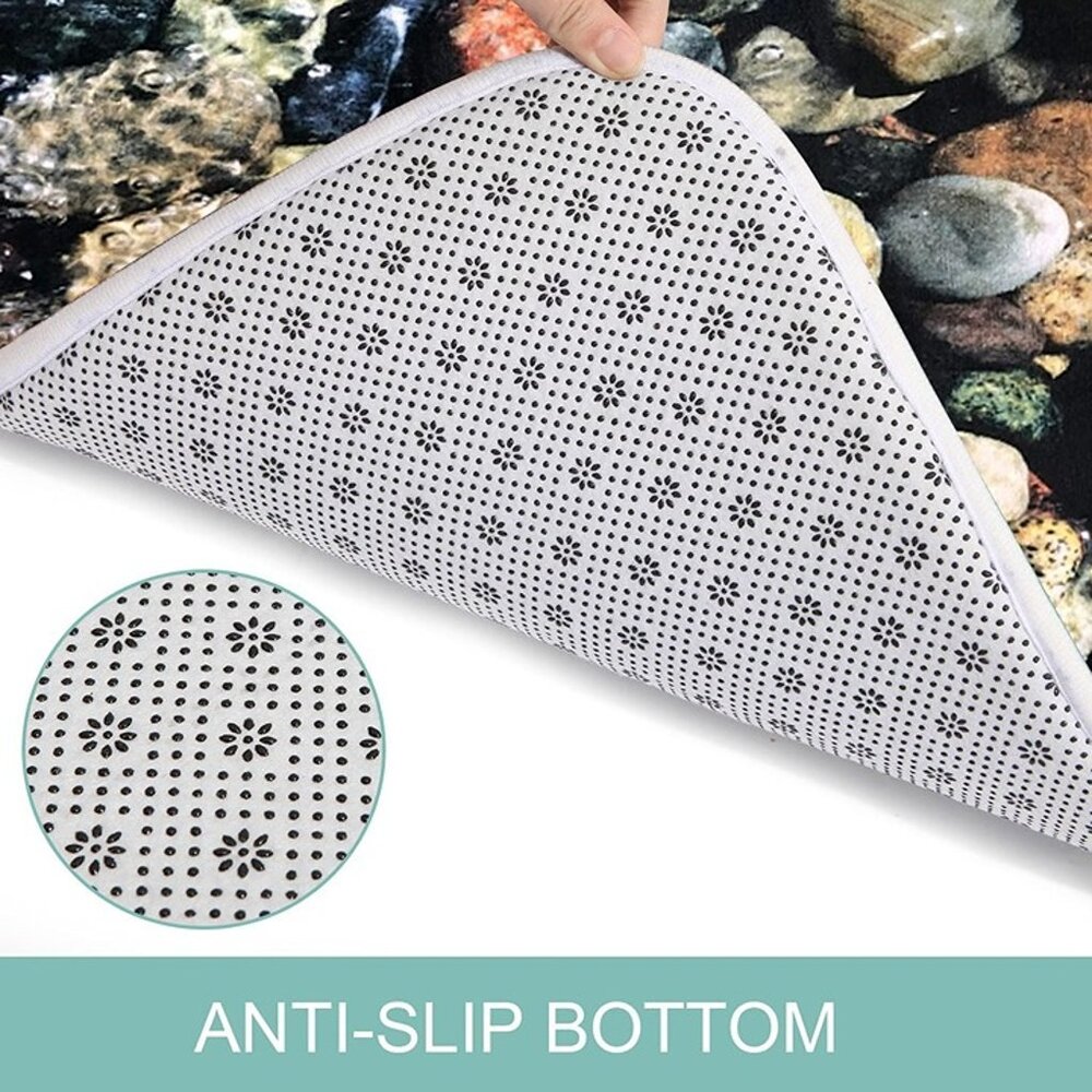 NEW  Bathroom Rug,Non Slip Soft Absorbent,Memory Foam Bath Mat 71 inches X 24" - Picture 2 of 7